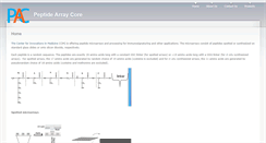 Desktop Screenshot of peptidearraycore.com