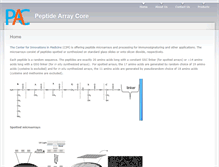 Tablet Screenshot of peptidearraycore.com